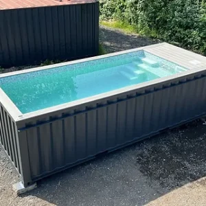 Piscina Container 20 Pés com Jato de Natação Contracorrente